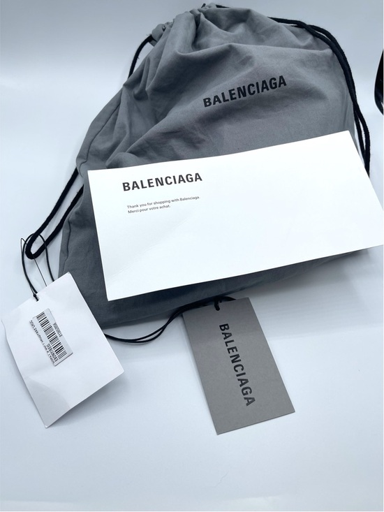 BALENCIAGA Essex Monogram Leather Small Shoulder Bag - Picture 13 of 14